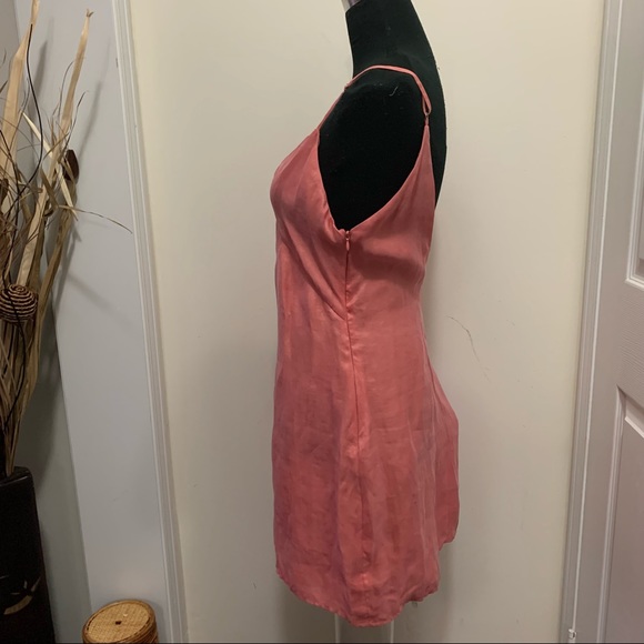Zara Chic Relaxed Fit Halter Drape Mini Dress Size Medium - Picture 4 of 15